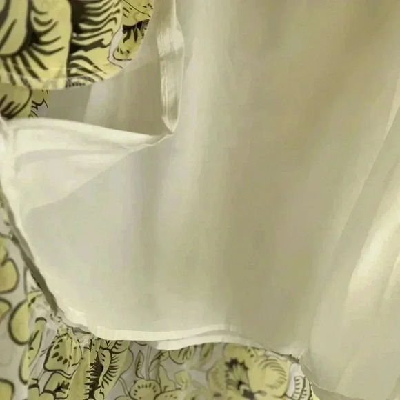 🆕 Ann Taylor Factory Cheerful Yellow & White Rococco
Floral A-Line Mid 2P🆕 - Picture 9 of 12